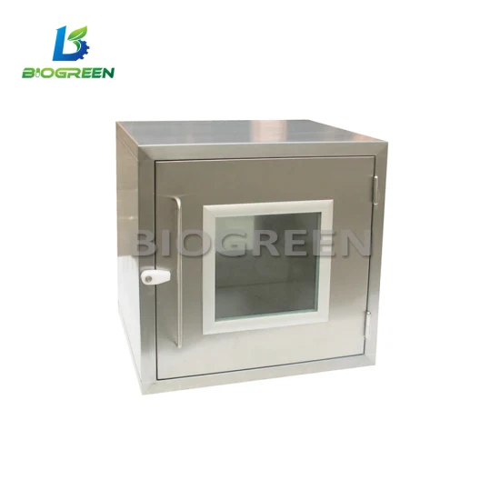 Laboratory Dynamic Stainless Steel Clean Room Pass Box UV Light